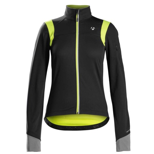 Bontrager Meraj S2 Softshell Women's Jacket/ Black/ Visibility Yellow Bontrager Meraj S2 Softshell Women's Jacket/ Black/ Visibility Yellow