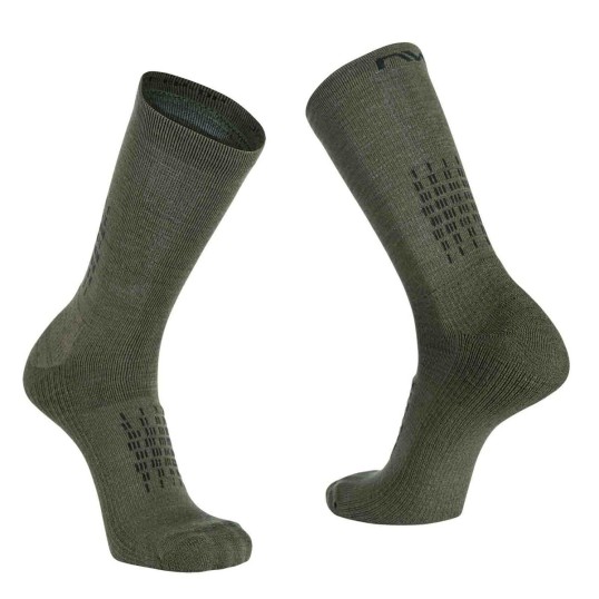 NORTHWAVE FAST WINTER HIGH SOCK forest green/black | Вело чорапи