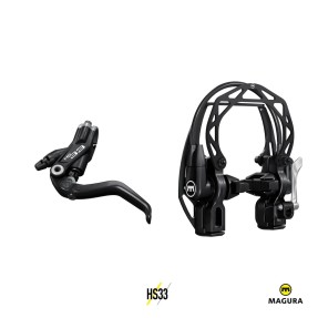 MAGURA HS33 Сиво/Черни | Челюстни спирачка за велосипед - 2 пръста MAGURA HS33 Сиво/Черни | Челюстни спирачка за велосипед - 2 пръста