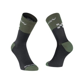 NORTHWAVE EDGE SOCK gren fore/black NORTHWAVE EDGE SOCK gren fore/black