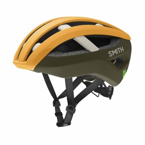SMITH NETWORK MIPS matte sunrise / forest / bone | Шосейна вело каска