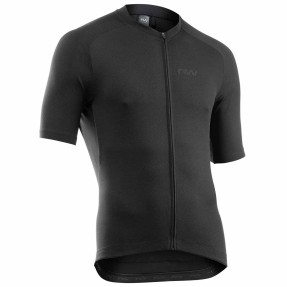 NORTHWAVE FORCE 2 black | Мъжко шосейно/ХС джърси с къс ръкав за колелоездене