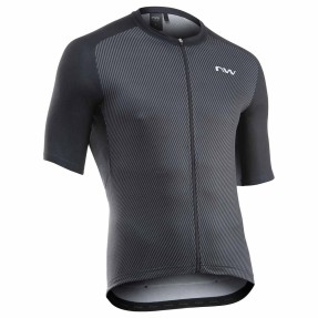 NORTHWAVE FORCE EVO black | Мъжко шосейно/ХС джърси с къс ръкав за колелоездене