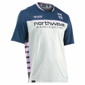 NORTHWAVE EDGE 2 deep blue/light grey | Мъжко МТБ джърси с къс ръкав за колелоездене