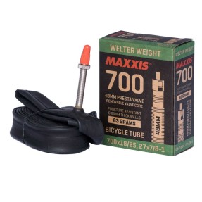 MAXXIS WELTER WEIGHT 700X23/32C | Френски Вентил (Low Lead) 60mm | вътрешна гума