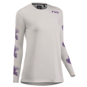 NORTHWAVE XTRAIL WMN LS JERSEY light grey/dark purple | Дамско вело джърси за колоездене
