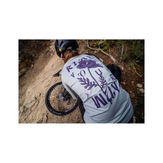 NORTHWAVE XTRAIL WMN LS JERSEY light grey/dark purple | Дамско вело джърси за колоездене