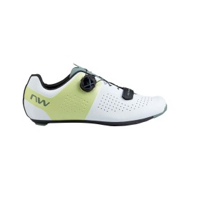NORTHWAVE STORM CARBON 3 white/matcha | Шосейни обувки за колоездене