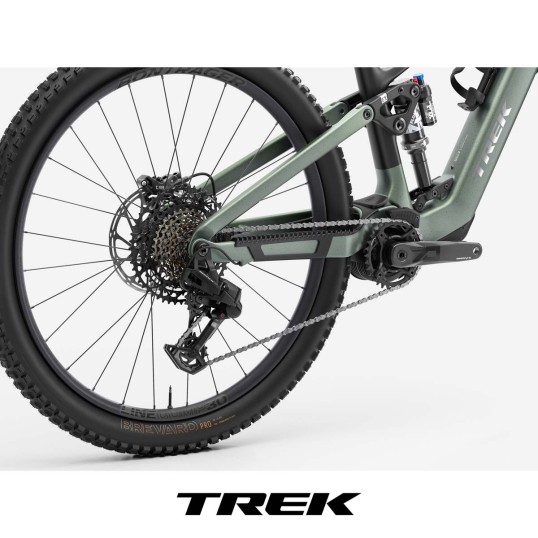Електрически карбонов велосипед TREK FUEL+ EX 9.7 EU Lichen Green/Keswick Green Splatter 2026