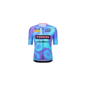 Вело Джърси с къс ръкав Santini Trek-Unbroken XC Team Replica Light Blue