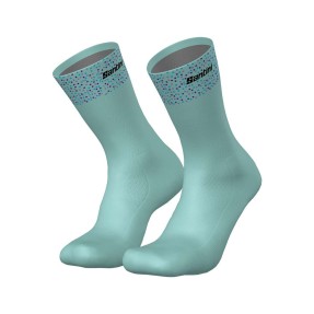 Вело чорапи Santini Trek-Unbroken XC Team Light Green Вело чорапи Santini Trek-Unbroken XC Team Light Green