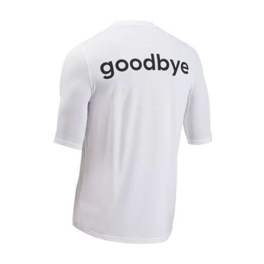 Вело джърси с къс ръкав NORTHWAVE BOMB HELLO GOODBYE JERSEY SHORT SLEEVE white
