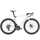 2026 TREK Madone SL 6 AXS Gloss Crystal White/Matte Deep Smoke | Карбонов Шосеен Велосипед с Поуърметър