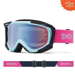 SMITH FUEL V2 Iceberg Peony | S2 BLUE Sensor Mirror | Вело маска