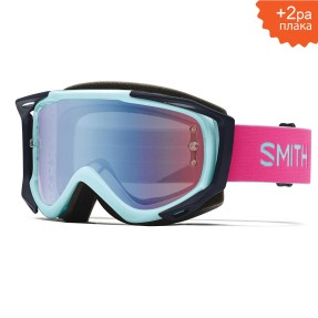 SMITH FUEL V2 Iceberg Peony | S2 BLUE Sensor Mirror | Вело маска