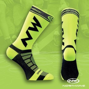 NORTHWAVE EXTREME LIGHT PRO SOCK yel.fluo/black