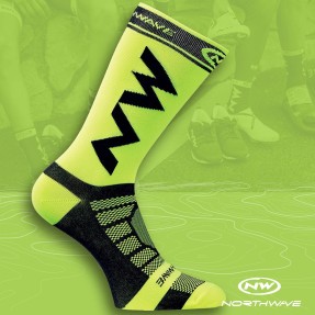 NORTHWAVE EXTREME LIGHT PRO SOCK yel.fluo/black