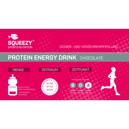 Squeezy Protein Energy Drink Chocolate I Протеинова Енергийна напитка Шоколад